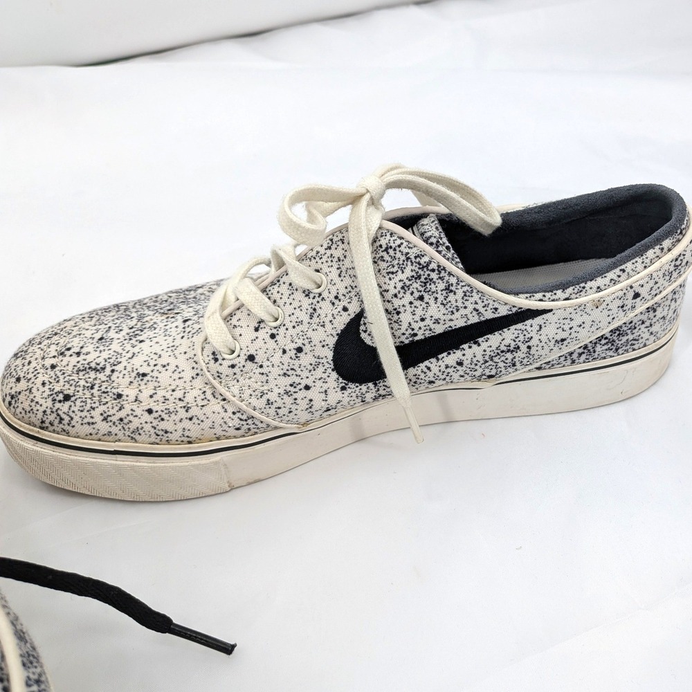 Nike Stefan Janoski Speckled Canvas‎ Skate Shoes Women's 8 Black White - Picture 11 of 14